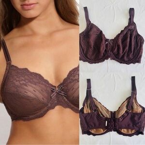 Chantelle Plum Lace Bra